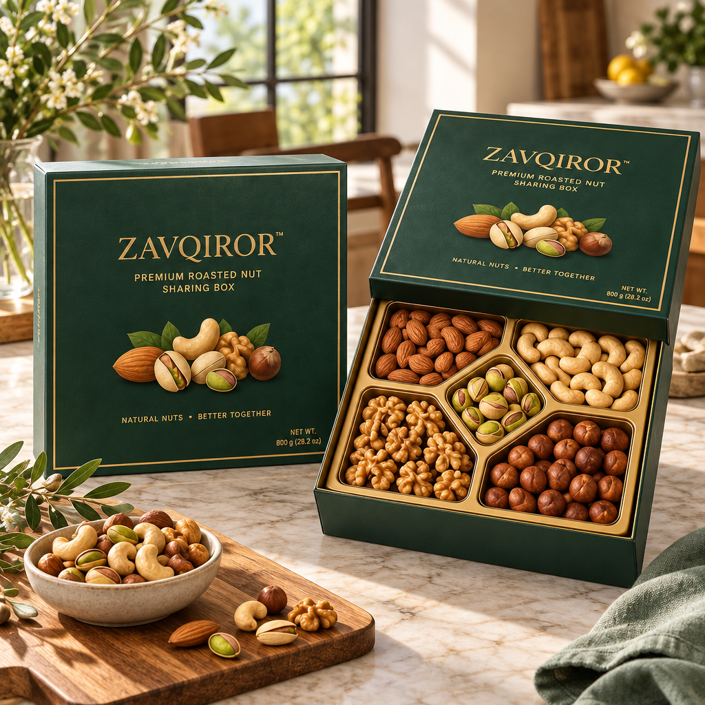 ZAVQIROR™ Premium Roasted Nut Sharing Box image 2