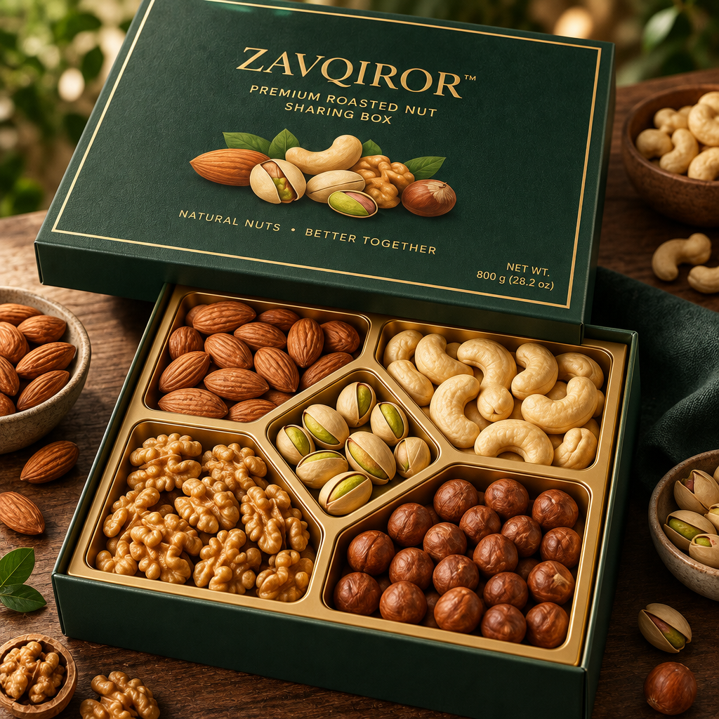 ZAVQIROR™ Premium Roasted Nut Sharing Box image 3