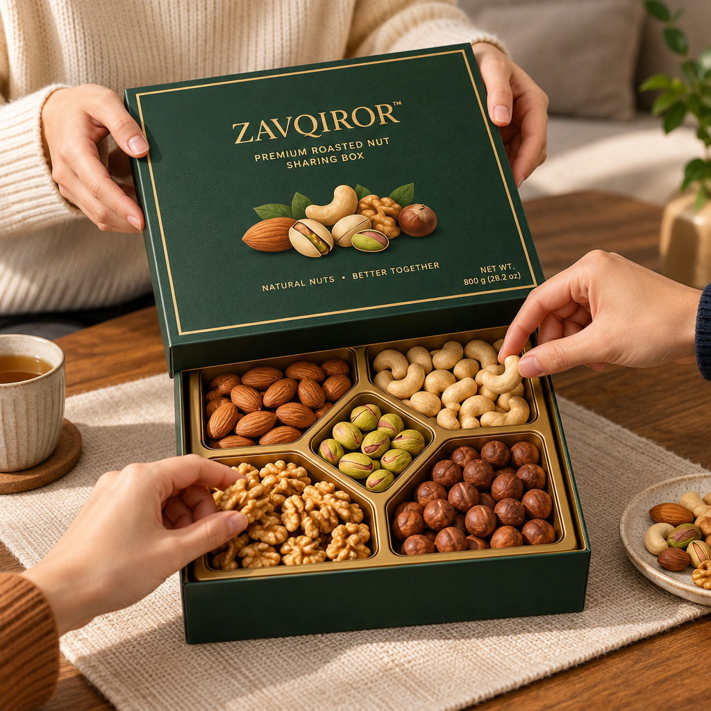 ZAVQIROR™ Premium Roasted Nut Sharing Box image 4