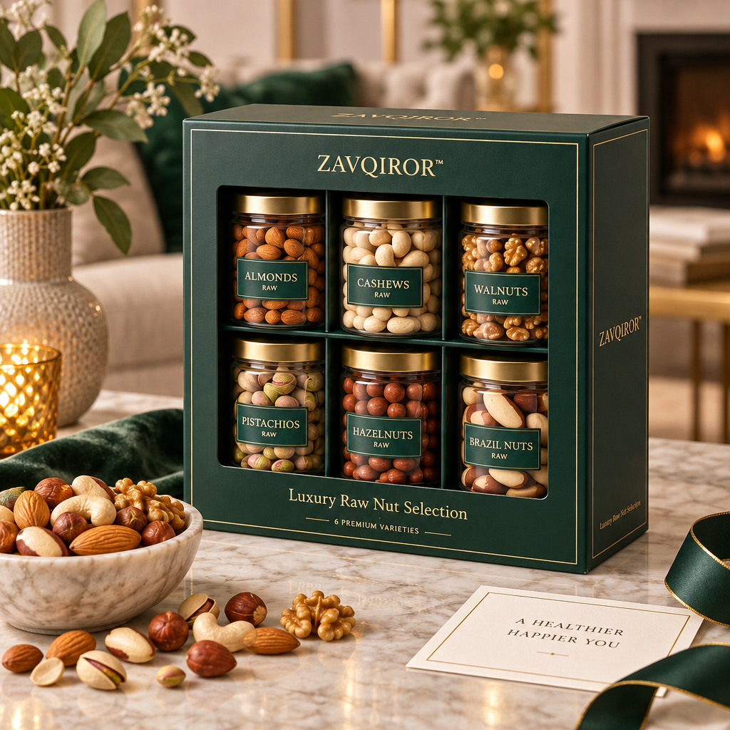 ZAVQIROR™ Luxury Raw Nut Selection Gift Box image 5
