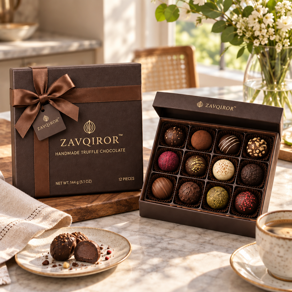 ZAVQIROR™ Handmade Truffle Chocolate Gift Box image 2