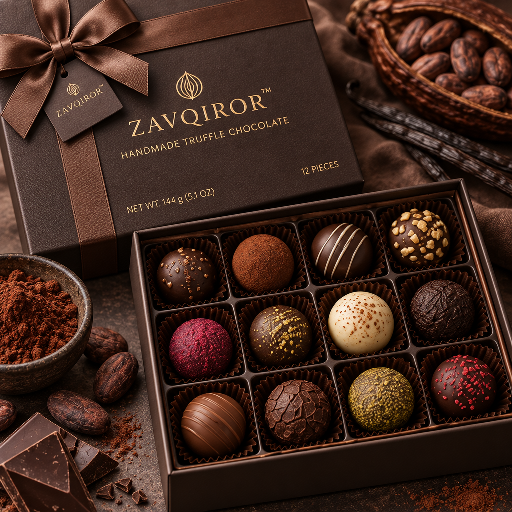 ZAVQIROR™ Handmade Truffle Chocolate Gift Box image 3