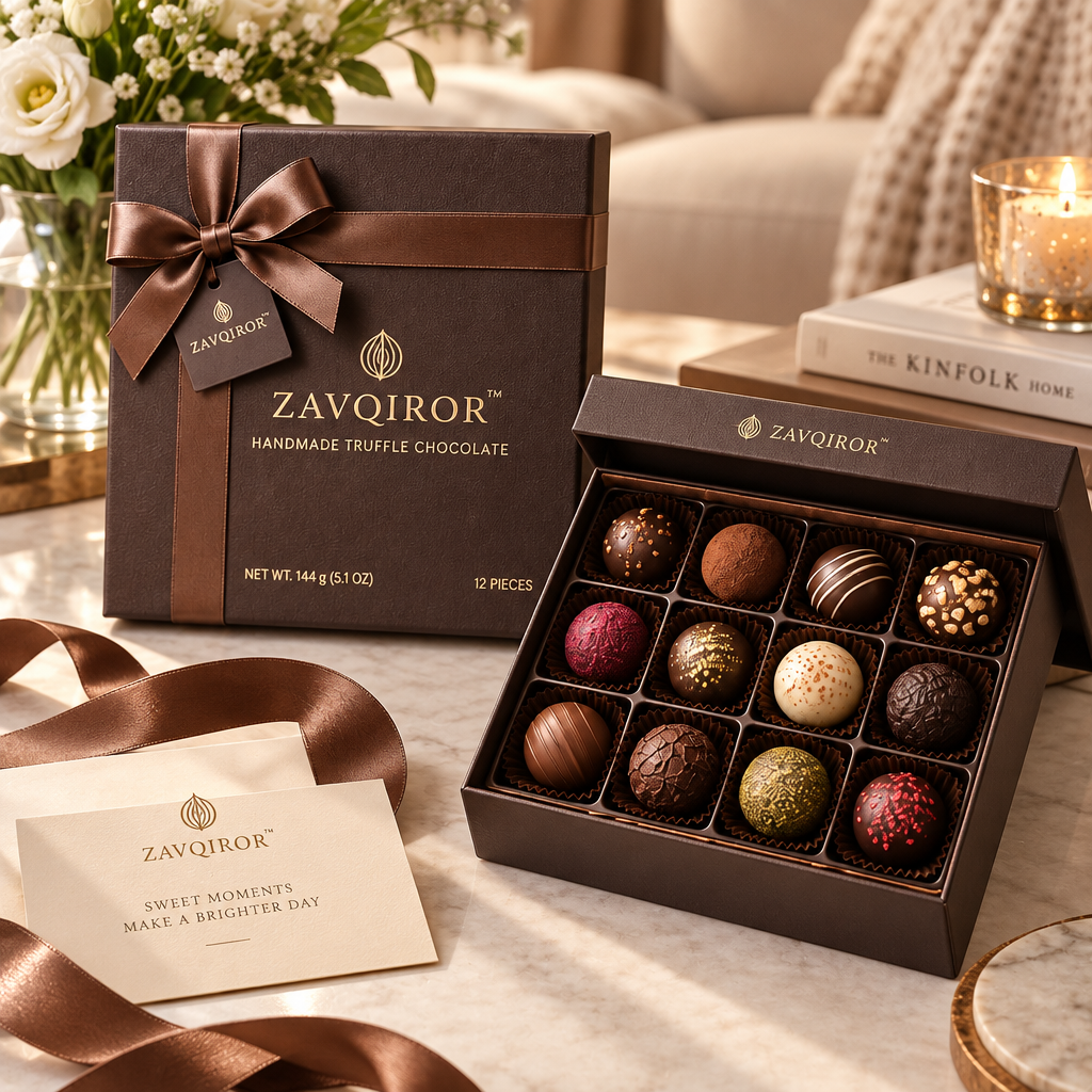 ZAVQIROR™ Handmade Truffle Chocolate Gift Box image 5