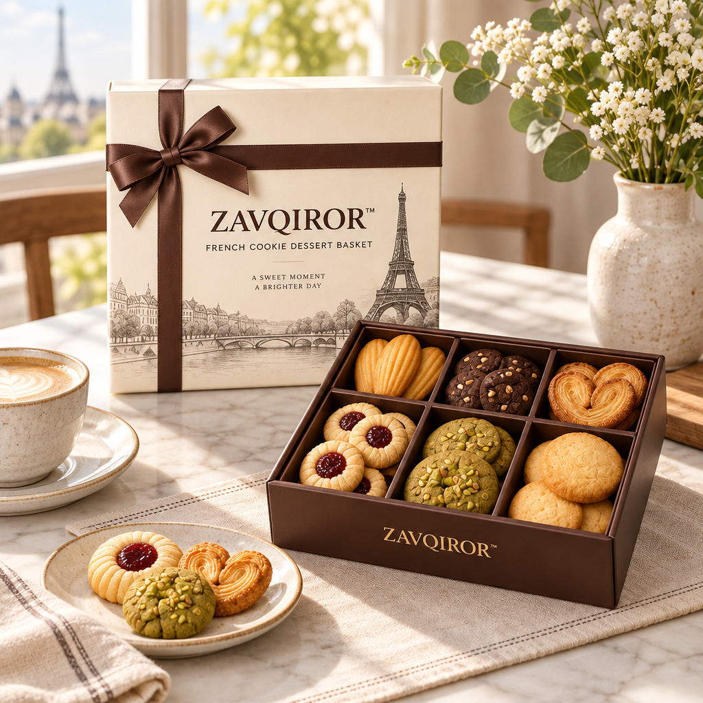 ZAVQIROR™ French Cookie Dessert Basket image 2