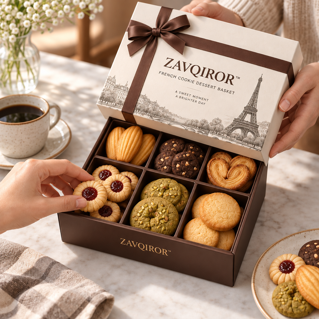 ZAVQIROR™ French Cookie Dessert Basket image 4