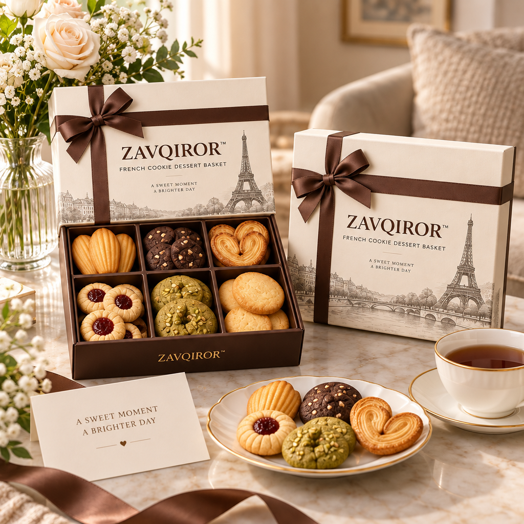 ZAVQIROR™ French Cookie Dessert Basket image 5