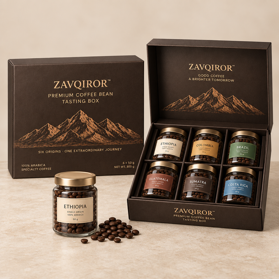 ZAVQIROR™ Premium Coffee Bean Tasting Box primary image