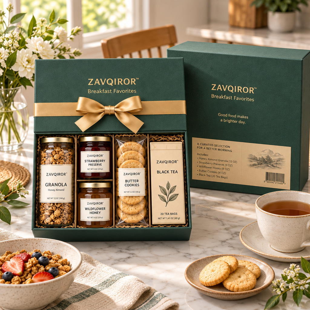 ZAVQIROR™ Breakfast Favorites Gift Basket image 2